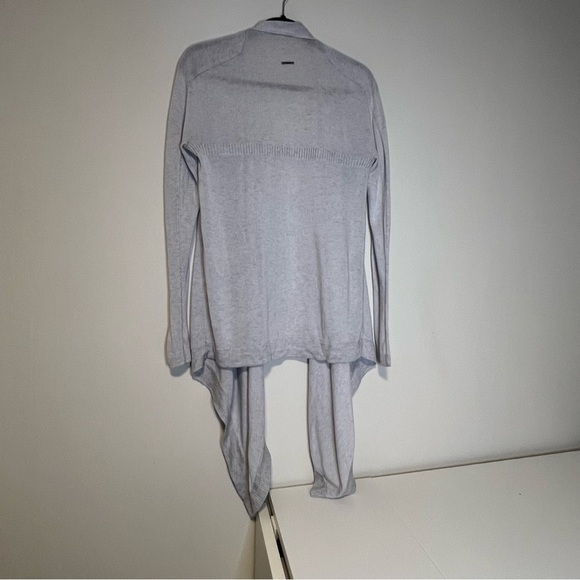 Lululemon Express yourself Waterfall Open Front Wrap Cardigan in Light Gray - Picture 2 of 7
